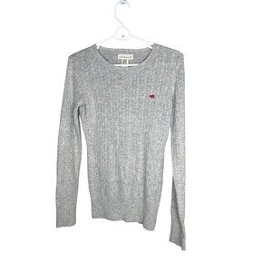 Women’s Gray  If It Were Me Sweater 54% nylon 40% angora 6% lamb’s wool Size M